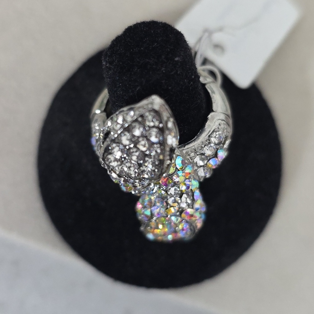 Statement Rhinestone Snake Stretch Ring - Picture 4 of 9